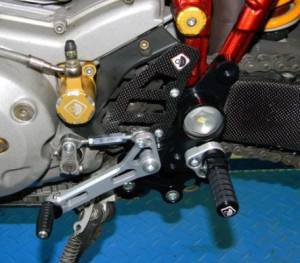 Ducabike - Ducabike Billet Rearsets: Hypermotard 1100/1100 EVO, MTS 620/1000/1100 [Folding Pegs/CF Heel Guards] - Image 11