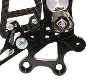 Ducabike - Ducabike Billet Rearsets: Hypermotard 1100/1100 EVO, MTS 620/1000/1100 [Folding Pegs/CF Heel Guards] - Image 16