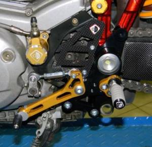 Ducabike - Ducabike Billet Rearsets: Hypermotard 1100/1100 EVO, MTS 620/1000/1100 [Folding Pegs/CF Heel Guards] - Image 23