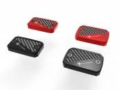 Ducabike - Ducabike Billet Aluminum & Carbon Brake/Clutch Fluid Reservoir Caps: RED or Black available only to order - Image 3