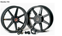 BST Wheels - Rapid TEK 5 Split Spoke - BST Wheels - BST MAMBA TEK 7 STRAIGHT SPOKE WHEEL SET [6" REAR]: Aprilia RSV4/R/RR/Factory / Tuono 1000R/Factory/1100R/ RSV 1000R/Factory