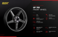 BST GP TEK Race Wheelset  -  Honda CBR1000RR/R [6' Rear] "19-"21 Track Use Only