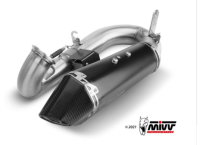 MIVV Delta Race Exhaust In Black Steel for Ducati Panigale V2 2020-2023 / Streetfighter V2 2020-2023 
