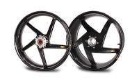 BST Diamond TEK Carbon Fiber 5 Spoke Wheel Set [5.5 Rear]: Triumph 675R '11-'12