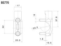 RIZOMA Handlebar Mirror Adapter[Brembo] BS770B  - 10x1.25 