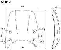 RIZOMA Headlight Fairing: Scrambler 800 - CF010*