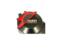 Ducabike - Ducabike Wet Clutch Cover Guard: Ducati Hypermotard 821-939, Monster 797-821, Scrambler, MTS 950, SS 939 (Red or Black Only) - Image 2