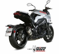 Mivv Exhaust - MIVV Slip-On Exhaust Suono ST. Steel with Carbon Caps-Original Position Suzuki GSX-S 1000 Katana (2019-2023) - Image 2