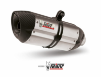 Mivv Exhaust - MIVV Slip-On Exhaust Suono ST. Steel with Carbon Caps-Original Position Suzuki GSX-S 1000 Katana (2019-2023) - Image 1