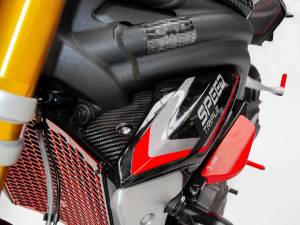 Ducabike - Ducabike- INTERNAL RADIATOR PANELS TRIUMPH ST GLOSSY CARBON SIDE PANELS - Image 2
