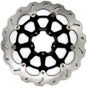 Galfer Floating Wave Front Rotors: Ducati Scrambler 800 Cafe Racer/Classic/Desert Sled/Full Throttle/Icon/Icon Dark/NightShift/Urban Motard/Next-Gen