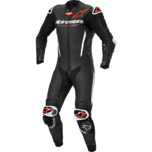 Alpinestars - ALPINESTARS GP R7 1-PC Leather Suit (Black/White/Red Flou) - EU 54-56 - Image 1