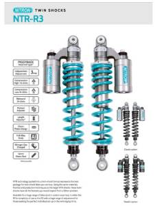 Nitron - Nitron NTR R3:  NTWT 04R Rear Twin Shocks: Triumph Bonneville T-100 '16-'24 - T120 '16-'24 - Image 2