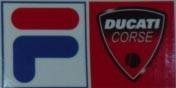 Ducati Corse Fila Sticker