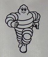 Stickers, Patches, & Toys - Stickers - Michelin Man Running Sticker-Large