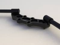 Woodcraft - WOODCRAFT Clip-on Riser W/Adapter Plate and Long Black Bars: Monster 696 / 796 / 1100 - Image 4