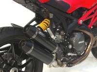 Zard - ZARD Racing SS Overlap Slip-ons Carbon Sleeve ALU EndCap: Monster 1100 EVO 2011-2013 - Image 2