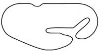 Tracks of the World Sticker: Daytona International Speedway Road Course [White]