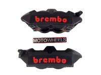 Brembo - BREMBO Cast Monobloc M4 Calipers [Limited Edition Black] 100mm Radial Mount Only